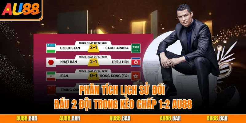 Phân tích lịch sử đối đầu 2 đội trong kèo Chấp 1:2 AU88